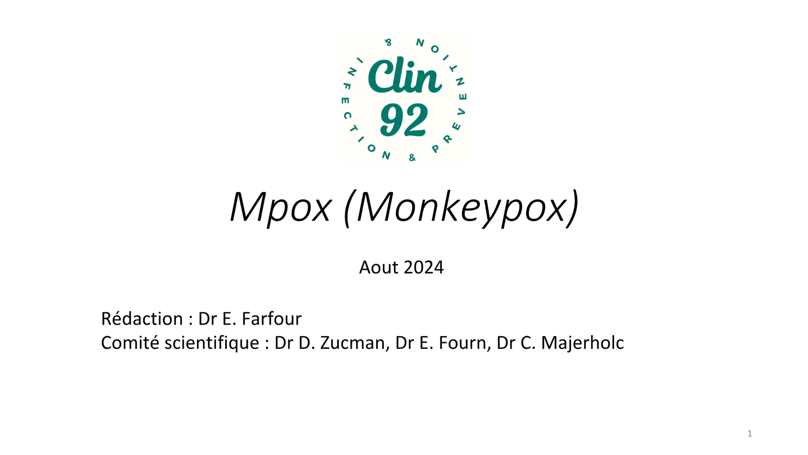 Mpox (monkeypox, variole B) - aperçu