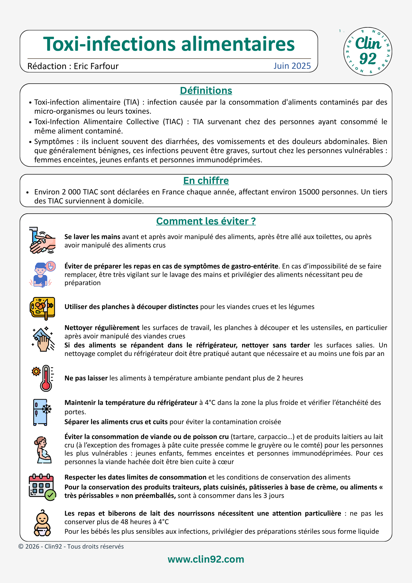 Toxi-infections alimentaires - aperçu